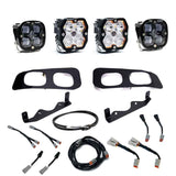 Baja Designs 23-25 Ford SD Squadron Sport/SAE 2.0 Dual Fog Pocket Kit Upfitter (SAE Fog) - Clear