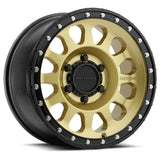 Method MR315 20x10 / 5x5.5 BP / -18mm Offset / 108mm CB Gold - Black Lip Wheel