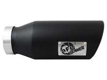 Load image into Gallery viewer, aFe Power MACH Force-Xp 4in In x 6in Out x 15in L Driver Side Clamp-On 4in 409 SS Exhaust Tip-Black