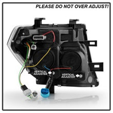 Load image into Gallery viewer, Spyder Apex 05-08 Nissan Frontier High-Power LED Module Headlights - Black (PRO-YD-NF05AP-SEQGR-BK)