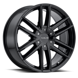 Raceline 158B Impulse 20x8.5in / 6x139.7/6x135 BP / 15mm Offset / 106.1mm Bore - Gloss Black Wheel