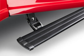 AMP Research PowerStep Vision electric running board with LED lighting installed on 2017-2019 Ford F-250 Super Duty