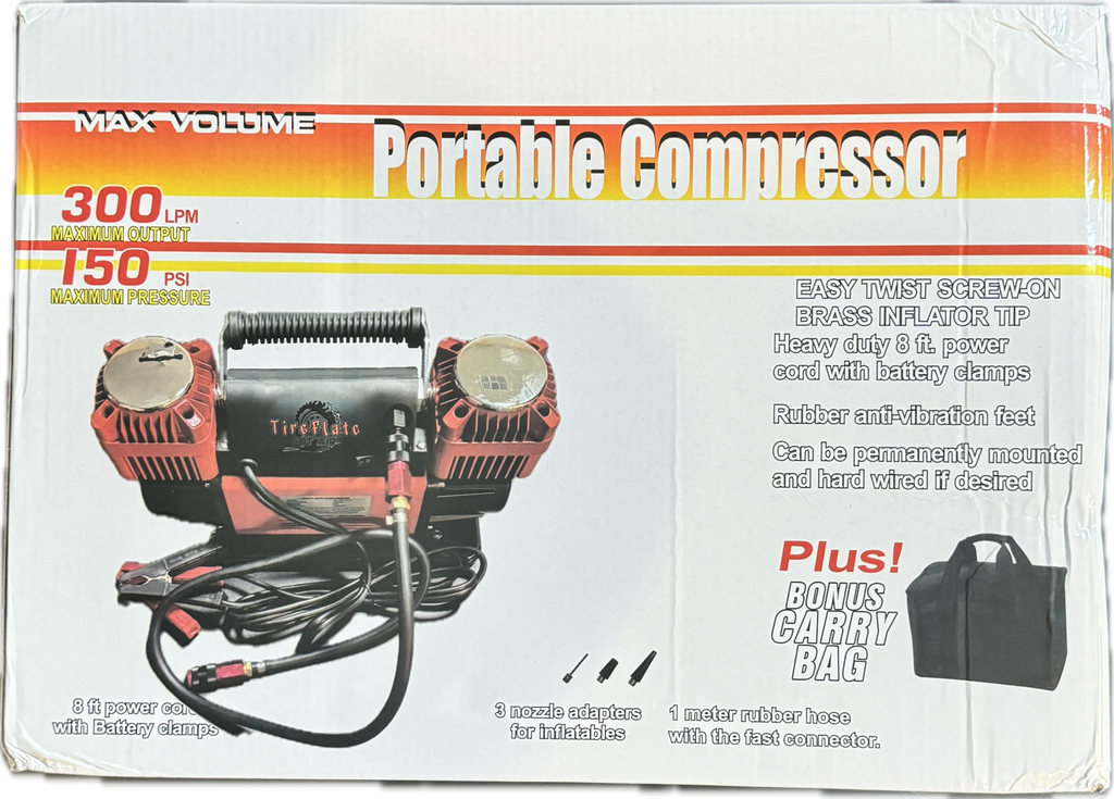 Digital 300LPM  12V Twin Cylinder Offroad, Overland Air Compressor