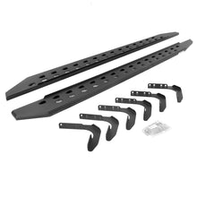 Load image into Gallery viewer, Go Rhino 99-16 Ford F-250 / F-350 Crew Cab 4DR RB20 Slim Running Boards Kit (w/Brackets) - Tex. Blk
