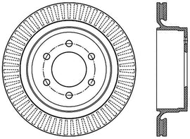 StopTech 12-14 Ford F-150 w/ 6 Lug Rear Right Slotted Sport Cryo Brake Rotor