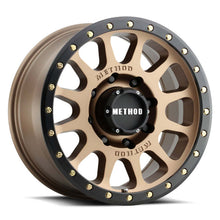 Load image into Gallery viewer, Method MR305 NV 17x8.5 25mm Offset 5x5 94mm CB Method Bronze/Black Street Loc Wheel