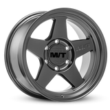 Mickey Thompson Open 5 Black Wheel - 17X9 5X5 BP 4.53in BS -12 Offset 71.6mm Bore