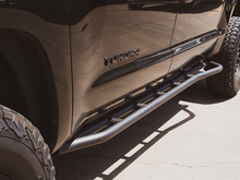 Load image into Gallery viewer, Cali Raised 14-21 Toyota Tundra Trail Edition Rock Sliders - Kick Out / BedLiner