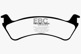 EBC 00-02 Ford Explorer Sport 4.0 2WD (Phenolic Pistons) Extra Duty Rear Brake Pads