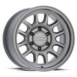 Raceline 958T Rogue 16x8in / 5x139.7 BP / 0mm Offset / 106.5mm Bore - Titanium Wheel