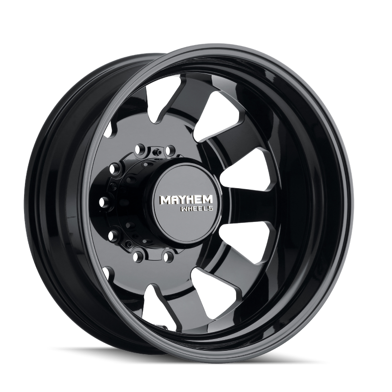 Mayhem 8181 Challenger Dually 22x8.25 / 10x285 BP / 169mm Offset / 220.1mm Hub Full Black Wheel