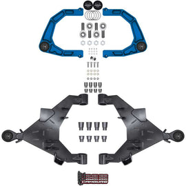Camburg 22-25 Toyota Tundra 2WD/4WD Blue KINETIK Uniball Trail Series LT Kit w/ Billet XJ UCA