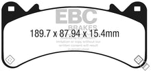 Load image into Gallery viewer, EBC 2015+ Chevrolet Tahoe 2WD (6 Piston Brembo) Ultimax2 Front Brake Pads