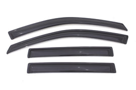 AVS Ventvisor smoke outside mount window deflectors installed on a 2011-2017 Jeep Compass, 4-piece set