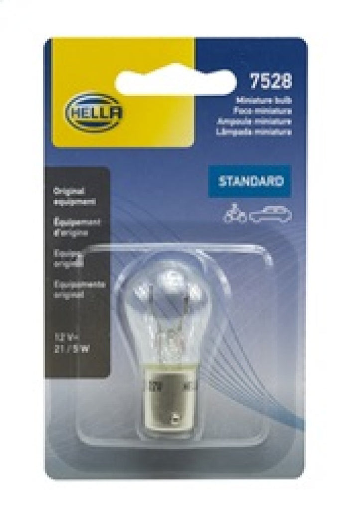 Hella Bulb 7528 12V 21/5W Bay15D S8 Sb