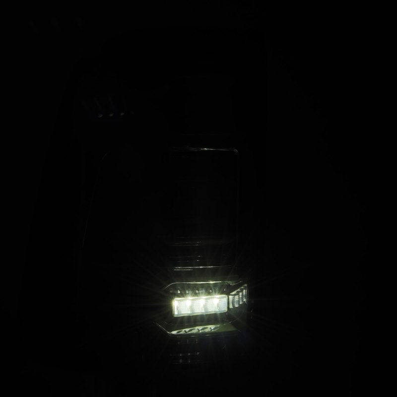 AlphaRex 19-21 Dodge Ram 1500 Luxx-Series LED Tail Lights Alpha-Black w/Activ Light/Seq Signal