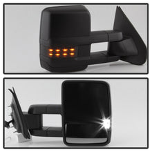 Load image into Gallery viewer, xTune Chevy Silverado 14-16 Heated Smoke LED Signal Telescoping Mirrors MIR-CSIL14S-G2-PWH-SM-SET