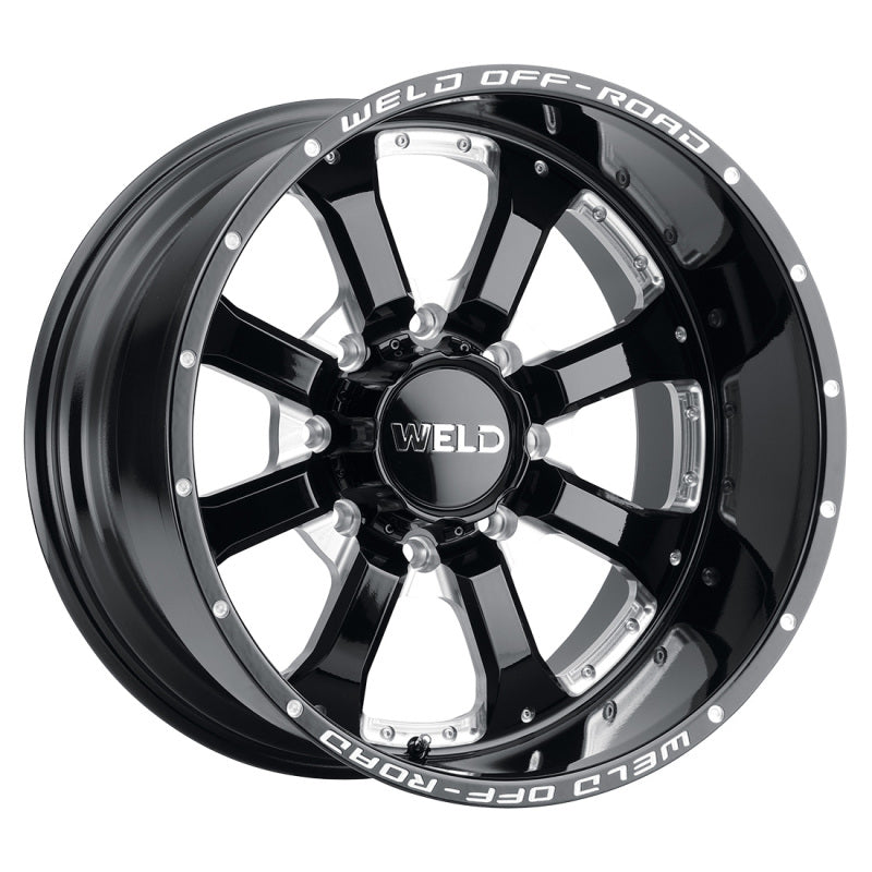 Weld Off-Road W125 20X10 Granada Six 6X135 ET-18 BS4.75 Gloss Black MIL 87.1