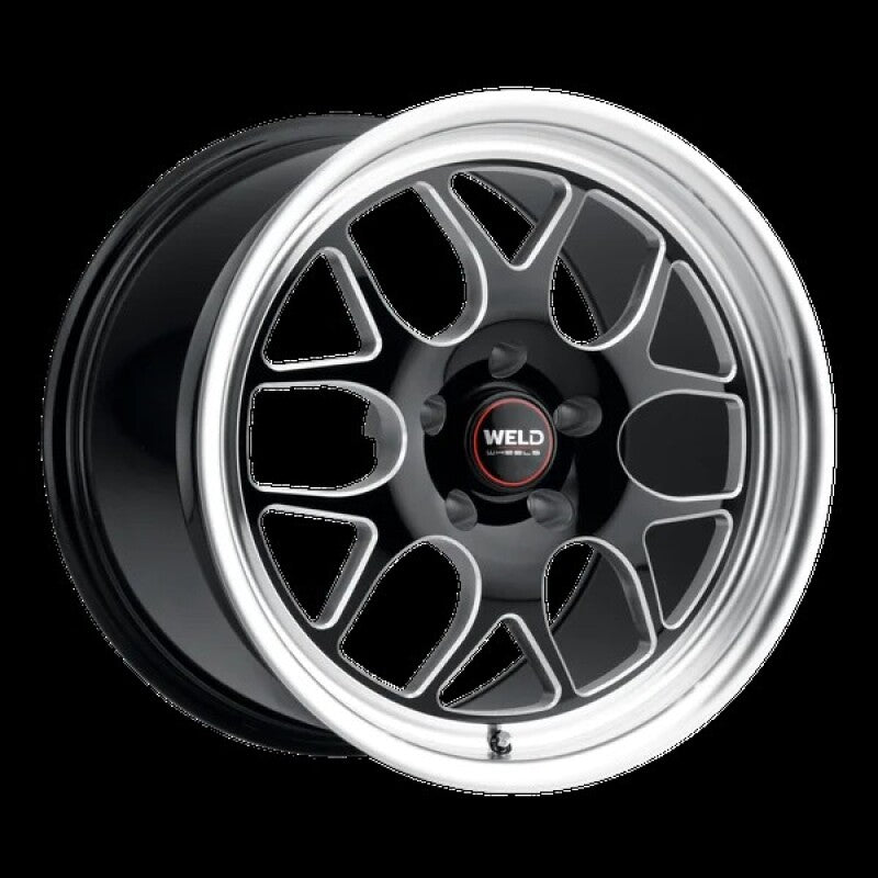 Weld Solana Drag 18x10 / 5x114.3 BP / ET45 / 78.1mm Bore - Gloss Black MIL DIA Wheel