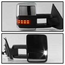 Load image into Gallery viewer, xTune Chevy Silverado 14-16 Heated Amber LED Signal Mirror Chrome MIR-CSIL14S-G3C-PWH-AM-SET