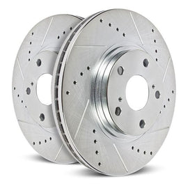 Power Stop 2021 Lincoln Corsair Front Drilled & Slotted Rotor (Pair)