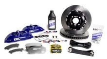 Load image into Gallery viewer, EBC Racing 06-18 BMW X5 (E70/F15) Blue Apollo-6 Calipers 380mm Rotors Front Big Brake Kit