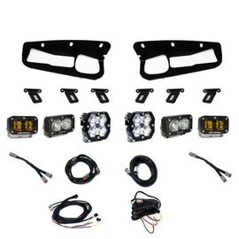 Baja Designs 21-25 Ford Bronco Squadron 2.0 Pro (Spot) & S2 Pro D/C Clr / S2 SAE Ambr FPK Steel Bmpr