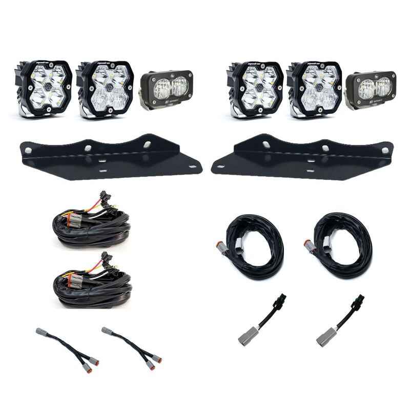 Baja Designs 17-20 Ford Raptor Squadron Sport 2.0/S2 Fog Pocket Kit (Multi Patterns) - Clear