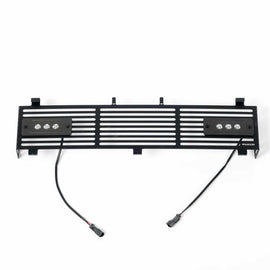 Putco 11-16 Ford SuperDuty - SS Black Bar Design w/ Qty 2 - 6in Light bars Bumper Grille Inserts