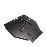 Cali Raised 2014+ Toyota Tacoma Cat Shield & Transmission Skid Plate - Hybrid/Aluminum/Powder Coat