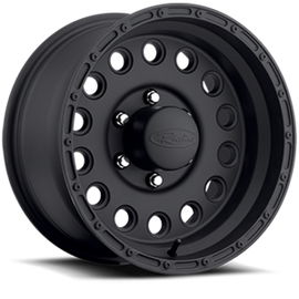 Raceline 887B Rock Crusher 17x9in / 8x170 BP / 0mm Offset / 130.81mm Bore - Satin Black Wheel