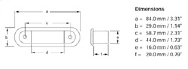 Hella Step Lamp 1X2 Wwht Md12/24 Ss Rim 2Xt