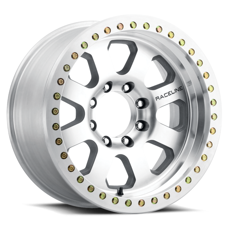 Raceline RT260M Avenger 20x10in / 6x139.7 BP / -12mm Offset / 107.95mm Bore- Machined Beadlock Wheel