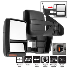 Load image into Gallery viewer, xTune Ford F150 04-06 POWER Heated Amber LED Signal Telescoping Mirror SET MIR-FF15004S-PWH-AM-SET