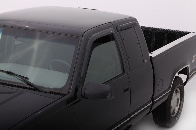 AVS Ventvisor smoke outside mount window deflectors for 1988-1999 Chevrolet GMC CK extended cab trucks, 4-piece set
