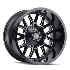 Mayhem 8107 Cogent 20x9 / 8x165.1 BP / 0mm Offset / 130.8mm Hub Gloss Black Milled Wheel