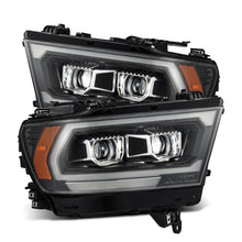 Load image into Gallery viewer, AlphaRex 19-22 Dodge Ram 1500 LUXX LED Proj Headlights Black w/Seq Activation Light/Seq Signal/DRL