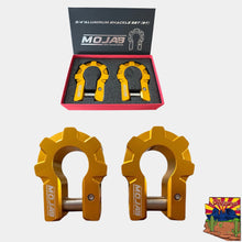 Load image into Gallery viewer, 3/4'' Extreme duty Aluminum D-Shackle set (9T) (LIFETIME WARRANTY*)