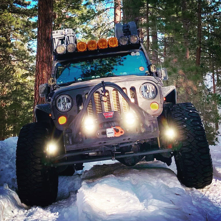 Jeep JK Steerable Knuckle Pod Light Mounts (2007-2018 Wrangler)