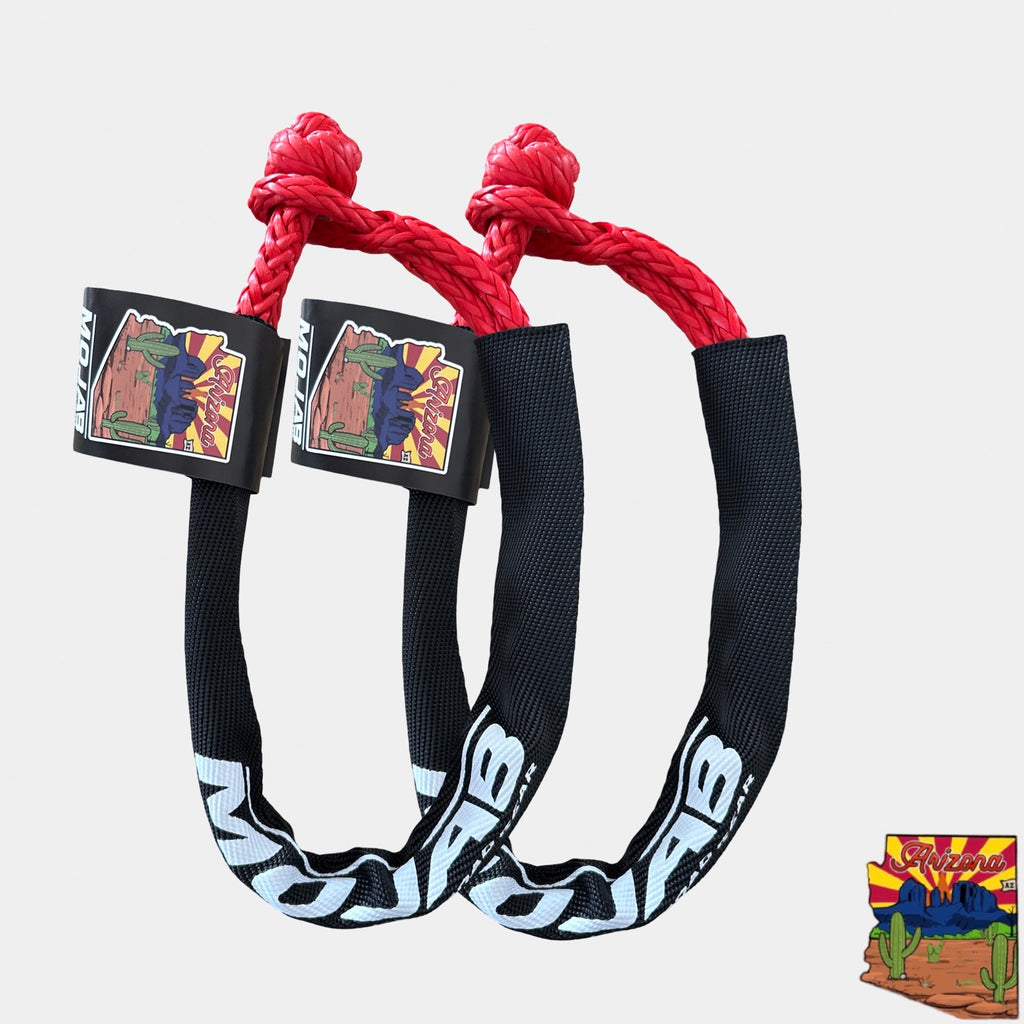 Soft Shackle 1/4'' x 24'' with sleeve and bag (Set of 2 Shackles) (Lifetime Warranty)