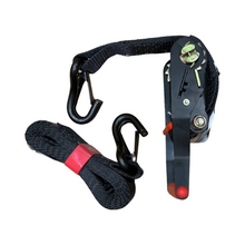 Load image into Gallery viewer, 2" x 10' Ratchet Tie-Down (Closed hook) and 2'' x 39'' Axle Tie-Down Set (Pack of 4) (Lifetime Warranty)