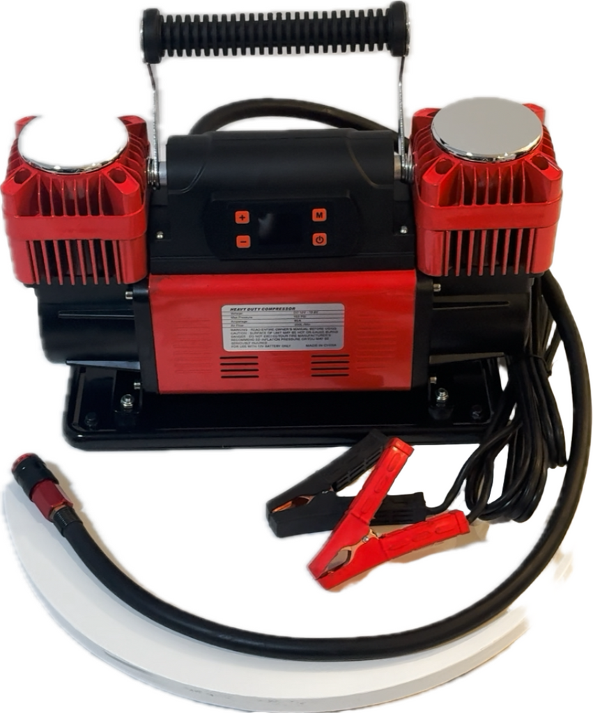 Digital Combo Pac 300LPM 12V Twin Cylinder Heavy Duty Offroad, Overland Air Compressor