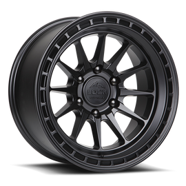 Lock Off-Road Baja 17-inch wheel in matte black TACT-coated finish for off-road trucks and SUVs