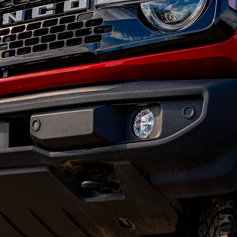 OEM connectors for easy plug-and-play installation of the Gen 6 Bronco Plug N Play Fog Kit.