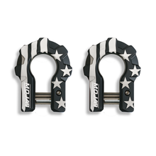 Load image into Gallery viewer, American Flag Black Edition 3/4'' Extreme duty Aluminum Shackle set (9T)