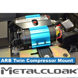 MetalCloak ARB Twin Compressor Mounting Kit for Jeep JK Wrangler '07 - '18 - CNC Formed Steel