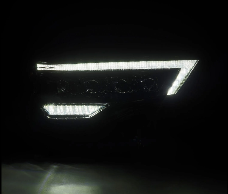 AlphaRex 14-22 Toyota 4Runner (2021 Req. Conv) NOVA LED Proj HL Alpha-Blk Actv Lgt Seq. Sig + SB DRL