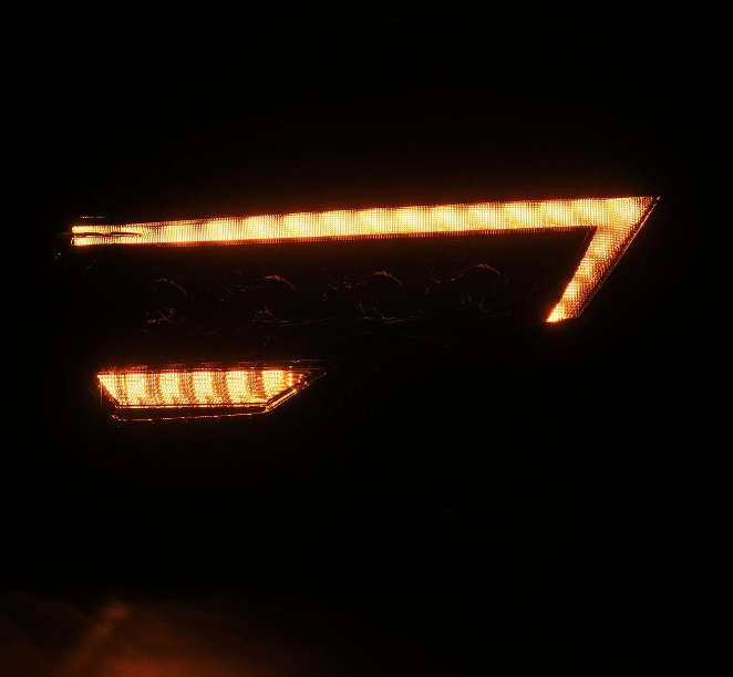 AlphaRex 14-22 Toyota 4Runner (2021 Req. Conv) NOVA LED Proj HL Alpha-Blk Actv Lgt Seq. Sig + SB DRL