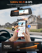 Load image into Gallery viewer, WOLFBOX G900Pro 12MP WiFi Touch Screen Rear View Mirror Dash Cam Smart Mirror