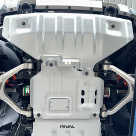 RIVAL Aluminum Engine Skid Plate 2024-2025 Ford Ranger including Raptor | 2021-2025 Ford Bronco 2Door 4Door